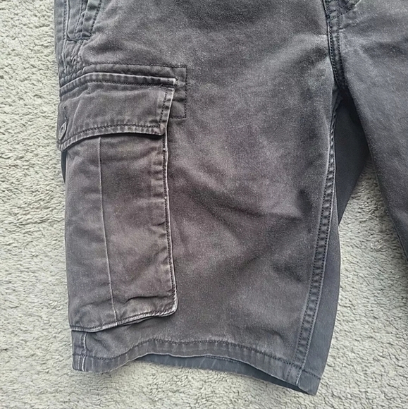 Levi's Cargo Shorts Mens W35 Black Chino White Label Hiking Camping Workwear - Picture 5 of 15